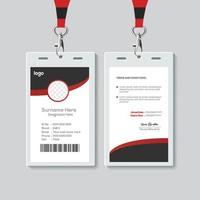 Simple  Id card design template. vector