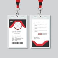 Simple  Id card design template. vector