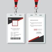 Simple  Id card design template. vector