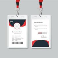 Simple  Id card design template. vector