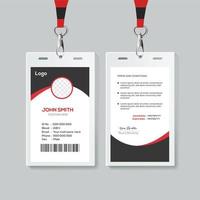 Simple  Id card design template. vector