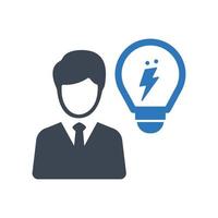 Brainstorming, idea icon. Creative Thinking vector
