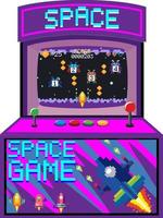 Arcade game machine isolated vector