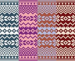 Pattern Ethnic fabric texture Geometric Vector Aztec oriental illustration retro ceramic tile