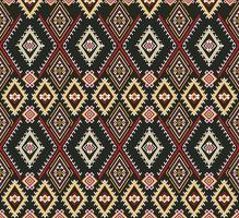 Pattern Ethnic fabric texture Geometric Vector Aztec oriental illustration retro ceramic tile