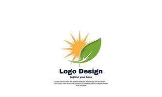 vector abstract organic farming logo