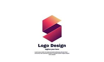 vector colorido diseño de logotipo de empresa y negocio