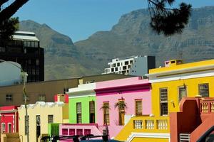 Bo-Kaap district with the Table Mountain National Park Panorama. photo