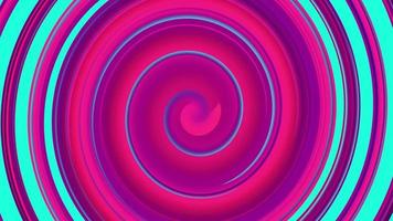 abstrakter rosa Hintergrund mit rotierender Spirale video