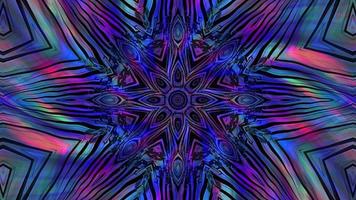 Abstract textural holographic background kaleidoscope video