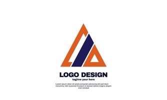 awesome creative corporate business company simple idea design triangle logo element brand identity design template colorful vector