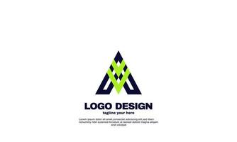 stock creative corporate business company simple idea design triangle logo element brand identity design template vector