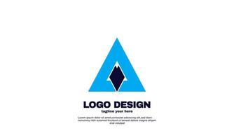 stock vector creative corporate business company simple idea design triangle logo element brand identity design vector