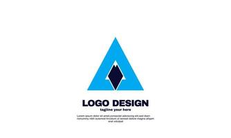 creativo negocio corporativo empresa simple idea diseño triángulo elemento de logotipo diseño identidad marca vector stock vector