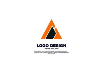 abstract creative corporate company business simple idea design triangle logo element brand identity design template colorful vector