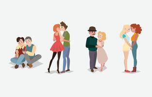 Valentine Day Couple Character vector