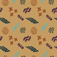 unique abstract seamless patterns with geometric shapes and elements will be perfect for branding, prints, textile, posters, cards and so much more vector