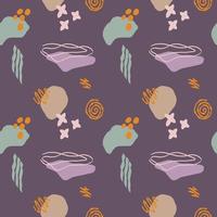 unique abstract seamless patterns with geometric shapes and elements will be perfect for branding, prints, textile, posters, cards and so much more vector