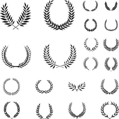 wreaths vector set