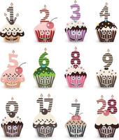 Cupcake Design Illustration Isolated white vector