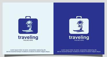 vector de diseño de logotipo de viaje