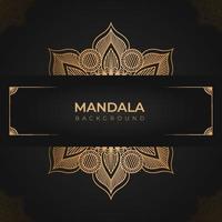 Minimalist Luxury mandala background with gold Islamic arabesque and ornate modern wedding invitation background vector