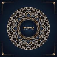 Luxury mandala background with gold Islamic arabesque and ornate circle wedding invitation background vector