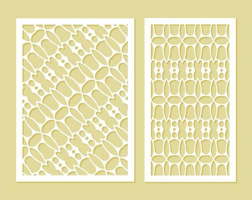 seamless die cut decorative pattern template