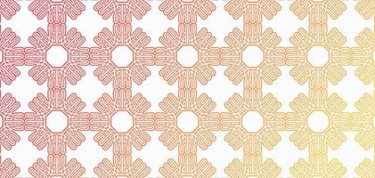 orange gradient ornament pattern background vector
