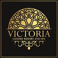 Luxury hotel label template. Trendy vintage royal ornament frames illustration. vector