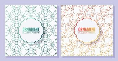 gradation ornament pattern design background vector