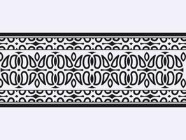 ornament style ethnic seamless borders vector