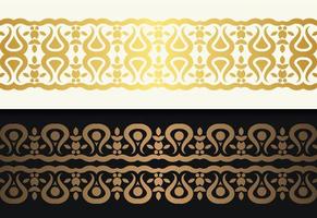 Elegant golden ornamental border template vector