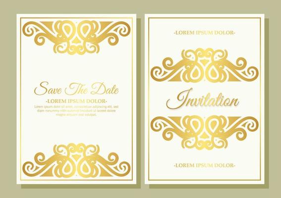 luxury white decoration invitation cover