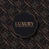 luxury dark seamless pattern background vector