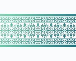 Gradient decorative border design template vector