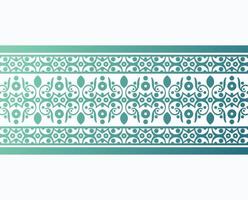 Gradient decorative border design template vector