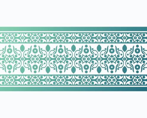 Gradient decorative border design template