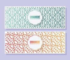 gradation ornament pattern design background vector