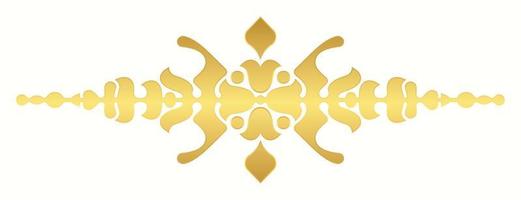 Luxury gold Calligraphy ornament Design Elements vector