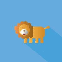 lion flat vector illustration