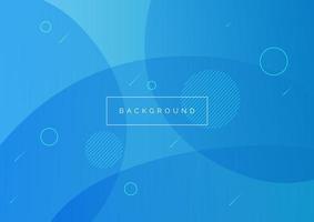 Abstract circle shape blue background vector