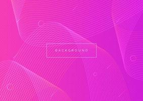 Abstract wavy line background dots vector