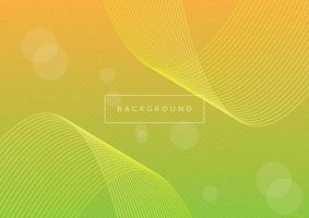 Abstract wavy line background with circle shape vector