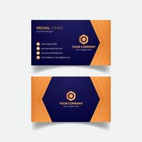 Abstract business card design vector