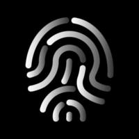fingerprint icon. Security symbol template for graphic and web design collection logo vector illustration