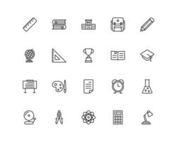 School and education icons vector