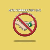 vector anti corruption day illustration