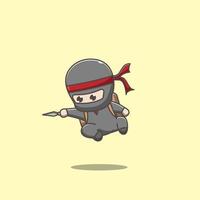 package delivery ninja vector