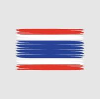 Flag of Thailand with grunge style vector